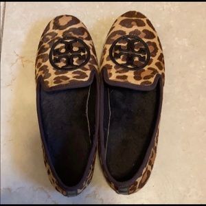 Tory Burch cheetah slippers